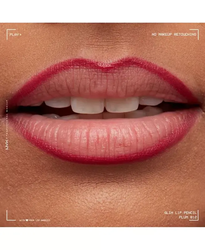Slim Lip Pencil Creamy Long-Lasting Lip Liner - Plump Plum - 8
