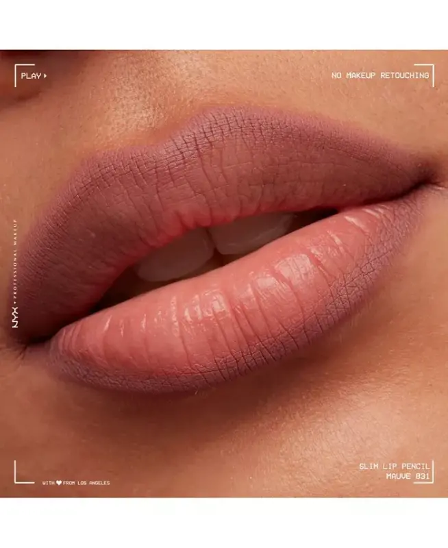Slim Lip Pencil Creamy Long-Lasting Lip Liner - Mauve - 7