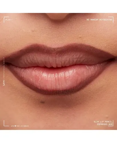 Slim Lip Pencil Creamy Long-Lasting Lip Liner-Espresso - 6