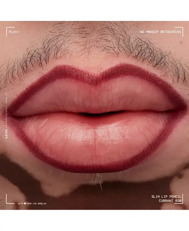 Slim Lip Pencil Creamy Long-Lasting Lip Liner - Currant - 7