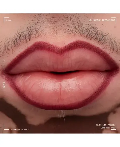 Slim Lip Pencil Creamy Long-Lasting Lip Liner-Currant - 7