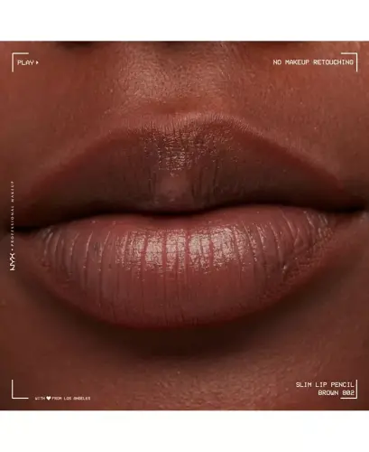 Slim Lip Pencil Creamy Long-Lasting Lip Liner - Brown - 9