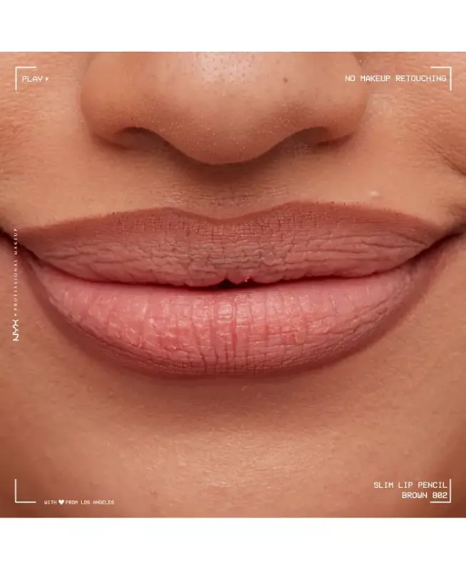 Slim Lip Pencil Creamy Long-Lasting Lip Liner-Brown - 7