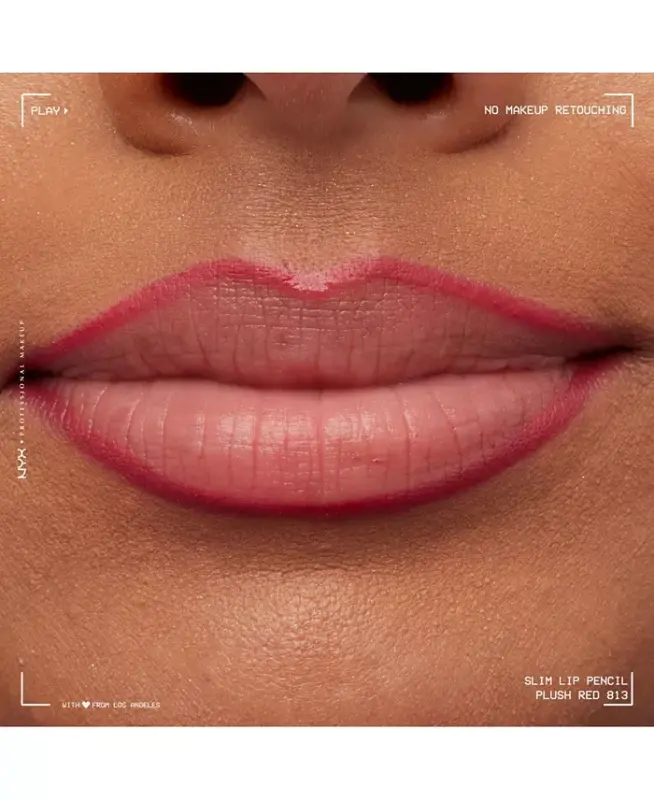 Slim Lip Pencil Creamy Long-Lasting Lip Liner - Cherry Red - 8