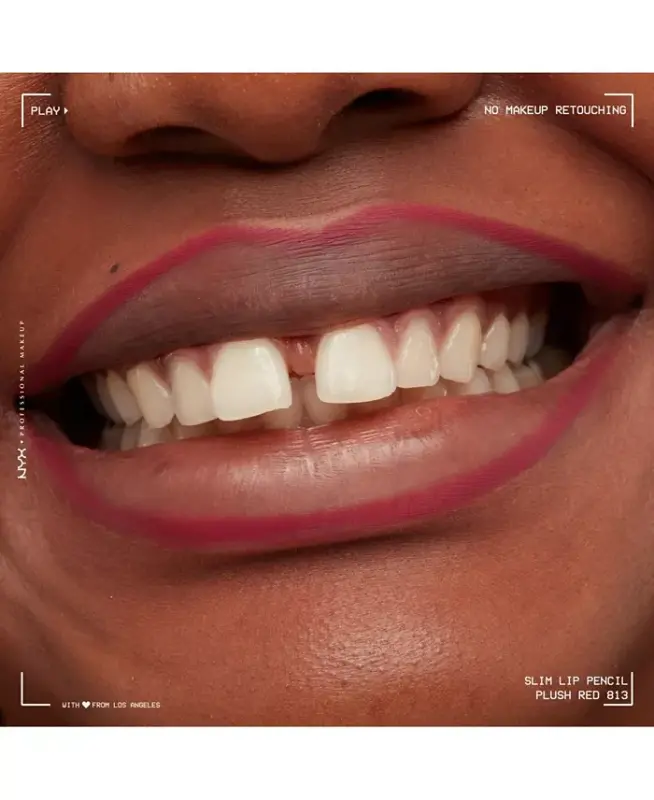 Slim Lip Pencil Creamy Long-Lasting Lip Liner - Cherry Red - 9