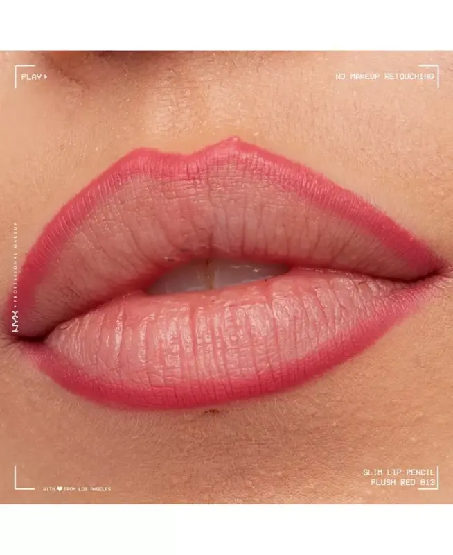 Slim Lip Pencil Creamy Long-Lasting Lip Liner-Cherry Red - 7