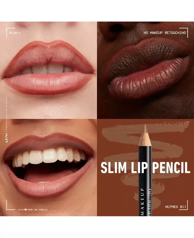 Slim Lip Pencil Creamy Long-Lasting Lip Liner - Nutmeg - 4
