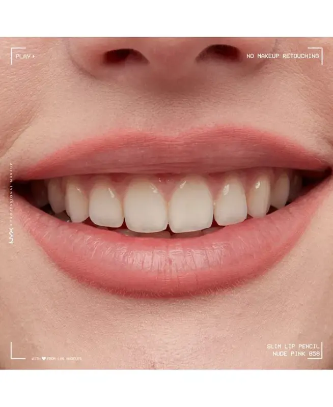Slim Lip Pencil Creamy Long-Lasting Lip Liner - Nude Pink - 9