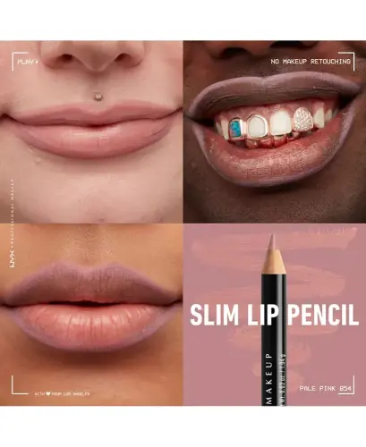 Slim Lip Pencil Creamy Long-Lasting Lip Liner - Pale Pink - 4