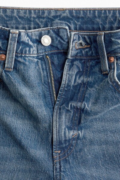 Slim Straight High Jeans-Kot mavisi - 8