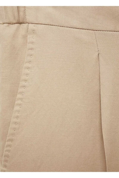 Slim fit lyocell keten pantolon - 8