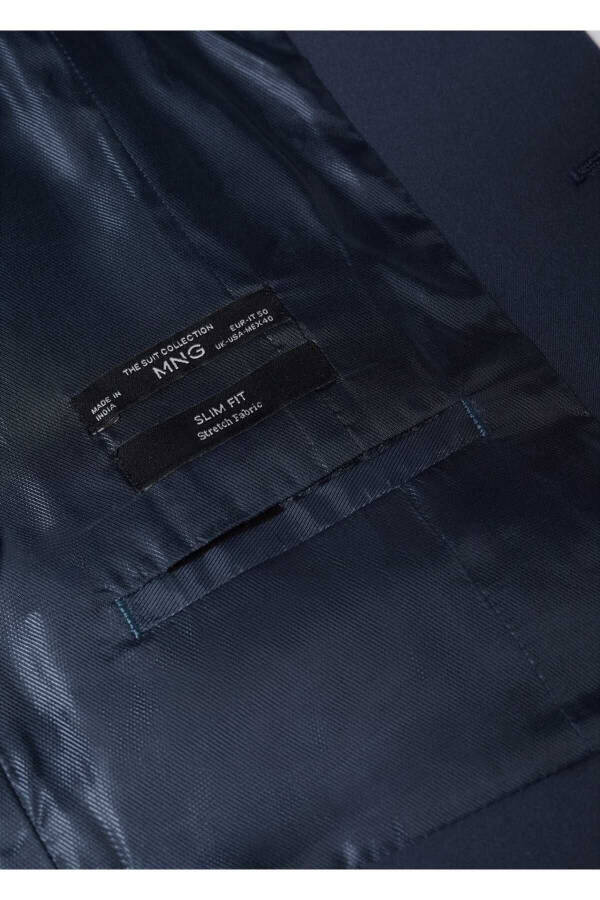 Slim Fit Yelek - Lacivert - 5
