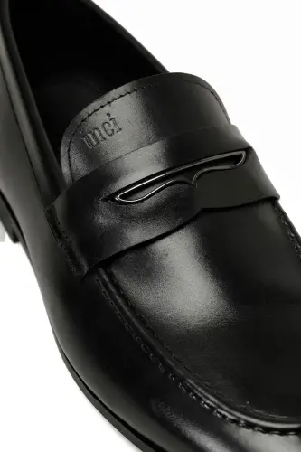 INCI ACROS 5FX Black Men's Loafer-Black - 6