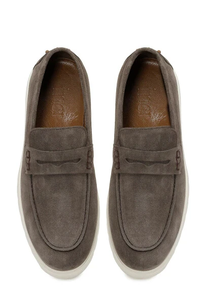 INCI ALBA 5FX Kulrang Erkak Mokasin-Kulrang - 4