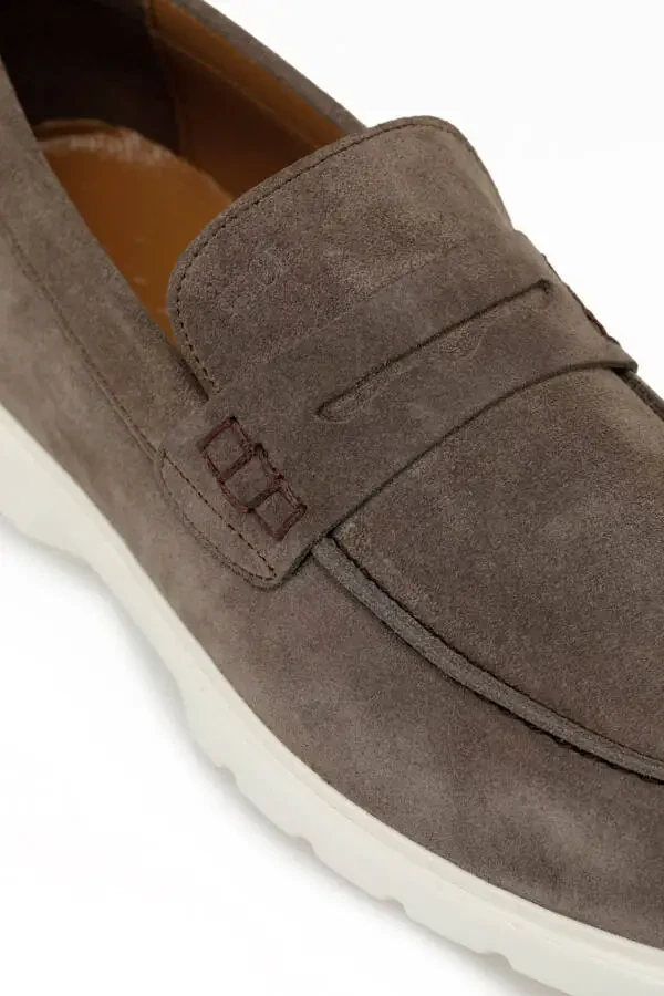 INCI ALBA 5FX Kulrang Erkak Mokasin-Kulrang - 7