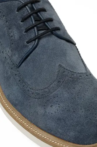 INCI ALBAY 5FX Navy Blue Men's Classic Shoes - 7
