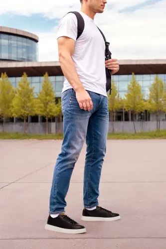 INCI FESTO 5FX Qora Erkak Krossovkasi - Qora - İNCI (1)