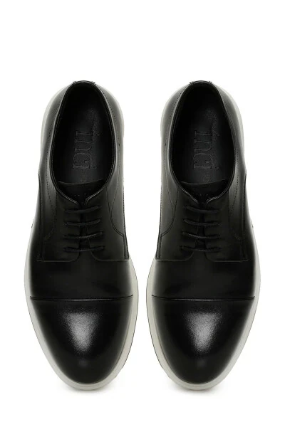 INCI FONT 5FX Qora Erkaklar Klassik Poyabzali - 4