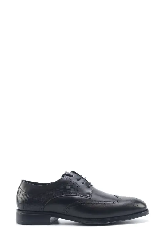 INCI HERA 5FX Black Men's Classic Shoes-BLACK - İNCI