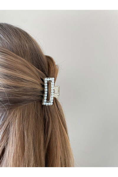 İncili Dikdörtgen Mandal Toka - NERORA