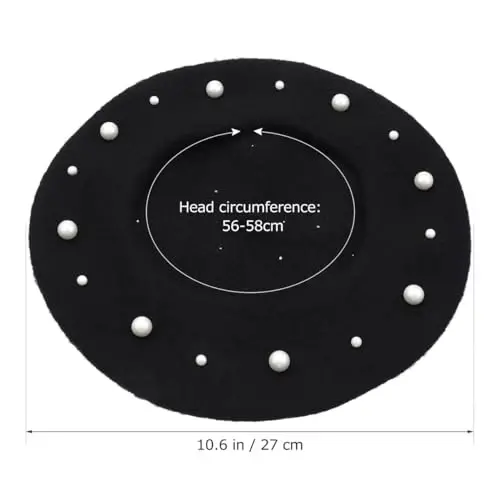 Luxury Starry Pearl CasModazoneere Beret for Women - Elegant Winter Accessory - 1