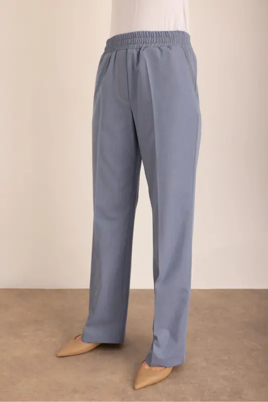 Indigo Belt Elastic Pants - AKER