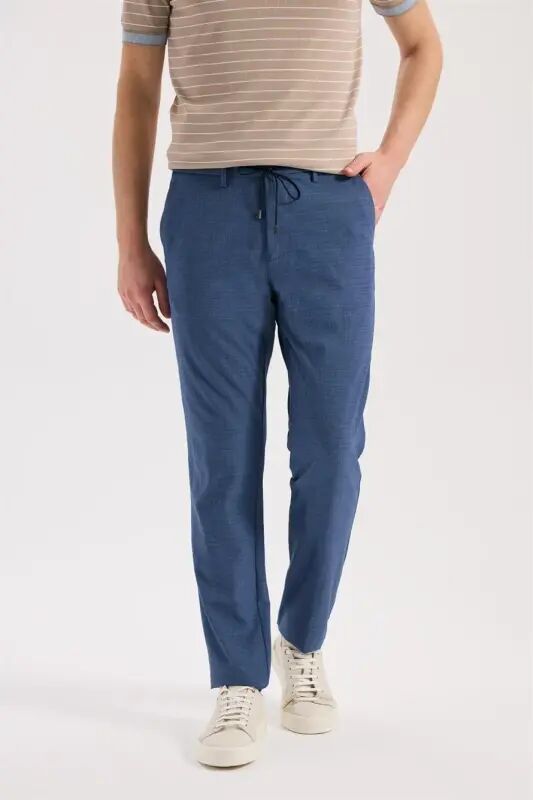 Indigo Comfort Fit Belik Lasticheli Enek Qumash Jogger Pantolon - 2