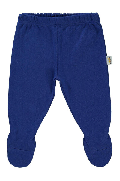 Indigo Dropped Crotch Pants with Slippers - 3