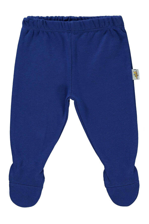 Indigo Dropped Crotch Pants with Slippers - 3