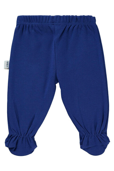 Indigo Dropped Crotch Pants with Slippers - 4