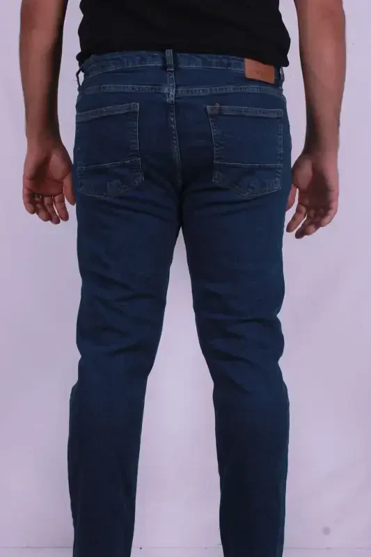 İndigo Erkek Jean Pantolon 5wam40076ıd-KOYU İNDİGO - 3