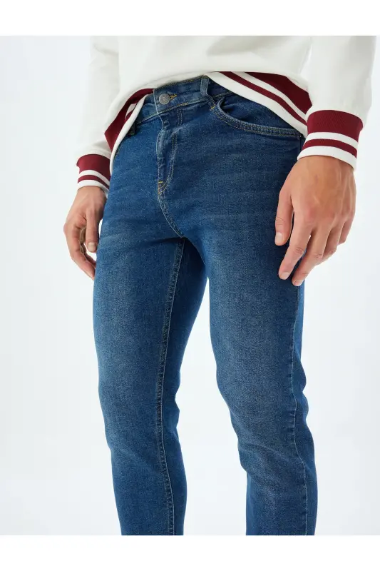 Erkek Jean Pantolon 5Wam40076Id KOYU İNDİGO - KOYU İNDİGO - 5