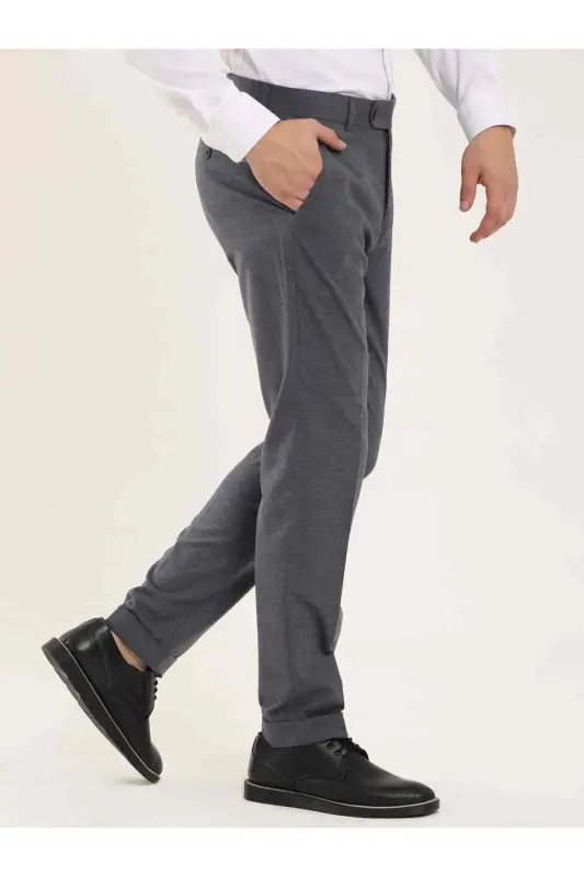 İndigo Erkek Regular Fit Düz Klasik Pantolon-İNDİGO - 2