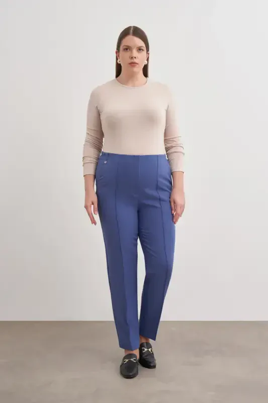 İndigo Havuç Pantolon-İndigo - 2