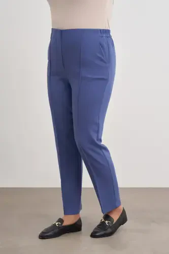 İndigo Havuç Pantolon-İndigo - 5