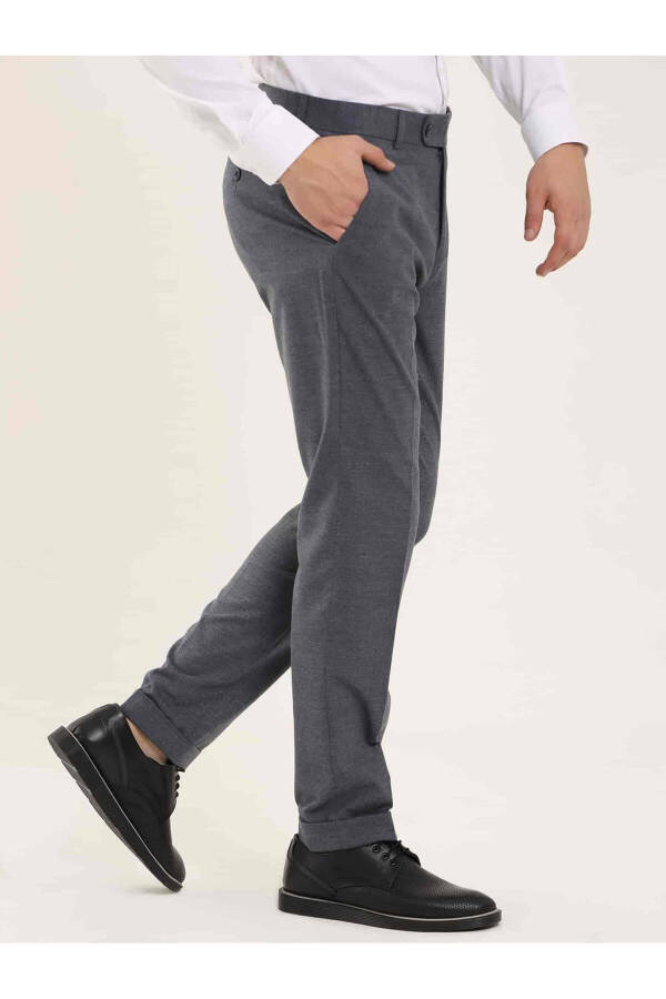 Indigo Men's Regular Fit Plain Classic Trousers - 97732 - 7