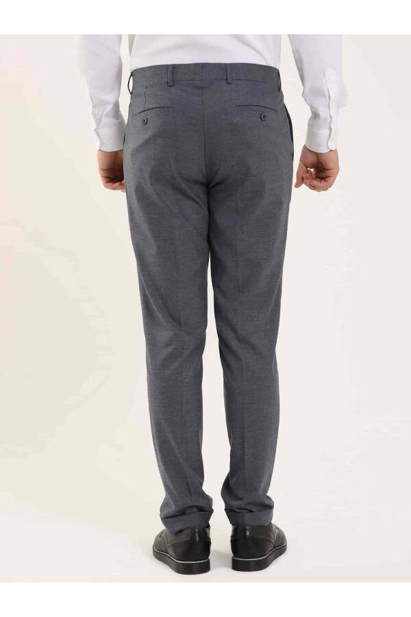 Indigo Men's Regular Fit Plain Classic Trousers - 97732 - 10