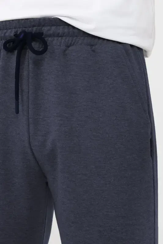 Indigo Men's Straight Leg Relaxed Fit Sweatpants-INDIGO - 4