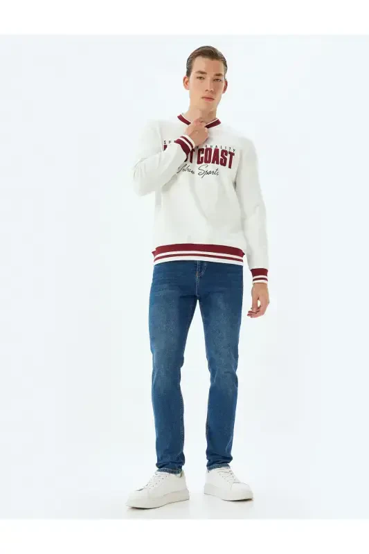 Индиго Erkek Jean Pantolon 5wam40076ıd-KOYU İНДИГО - KOTON