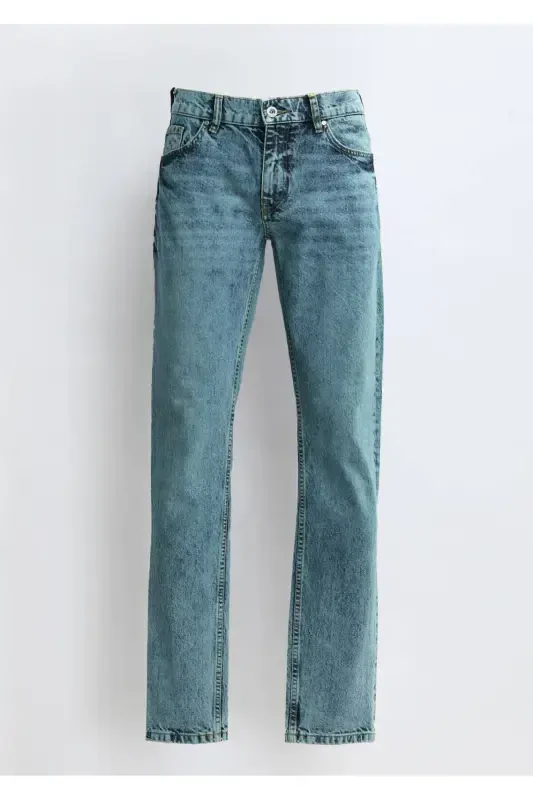 Indigo Straight Regular Fit Denim 100% Cotton Pants - 6