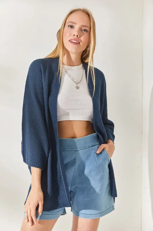 Indigo Yarasa Bahorlik Hirka HRK-19000057-Indigo - 4
