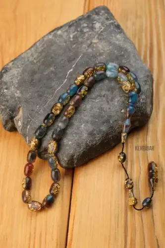 Индивидуальный, в специальной коробке, золотой четочный браслет с частицами золота, мужской подарок, сертифицированный, с персонализированным именем - многоцветный - 6