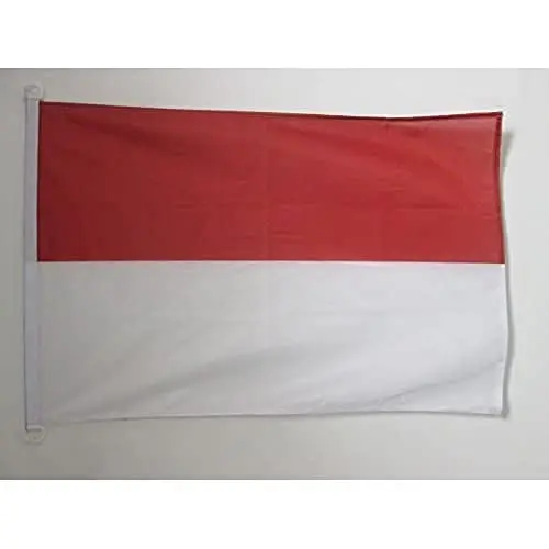 Indoneziya dengiz flagi 18'' x 12'' - Indoneziya bayroqlari 30 x 45 sm. - Qayiq uchun banner 12x18 dyuym - AZ FLAG 