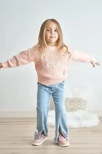 Infant Baby Boy Girl Knit Sweater Rooster Goose Embroidery Crew Neck Long Sleeve Pullover Knit Shirt Winter Clothes - 6