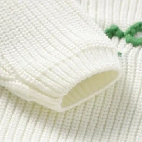 Infant Baby Boy Girl Knit Sweater Rooster Goose Embroidery Crew Neck Long Sleeve Pullover Knit Shirt Winter Clothes - 6