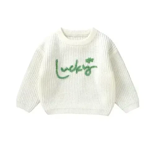 Infant Baby Boy Girl Trikotaj Sviter Xo'roz G'oz Kashtasi Ekipaj Bo'yin Uzun Qisma Pullover Trikotaj Ko'ylak Qishki Kiyimlar - 1