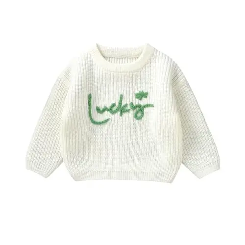 Infant Baby Boy Girl Trikotaj Sviter Xo'roz G'oz Kashtasi Ekipaj Bo'yin Uzun Qisma Pullover Trikotaj Ko'ylak Qishki Kiyimlar - INFANT