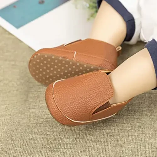 Infant Baby Boys Girls Canvas Sneaker Toddler Slip On Anti Skid Newborn First Walkers Candy Shoes for 0-18 Months - 3