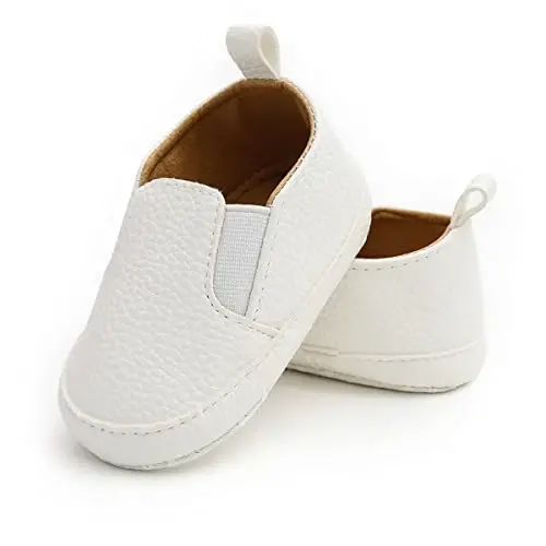 Infant Baby Boys Girls Canvas Sneaker Toddler Slip On Anti Skid Newborn First Walkers Candy Shoes for 0-18 Months - INFANT