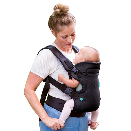 Infantino Flip 4-in-1 Carrier - Ergonomic for Newborns and Older Babies 8-32 lbs - 32